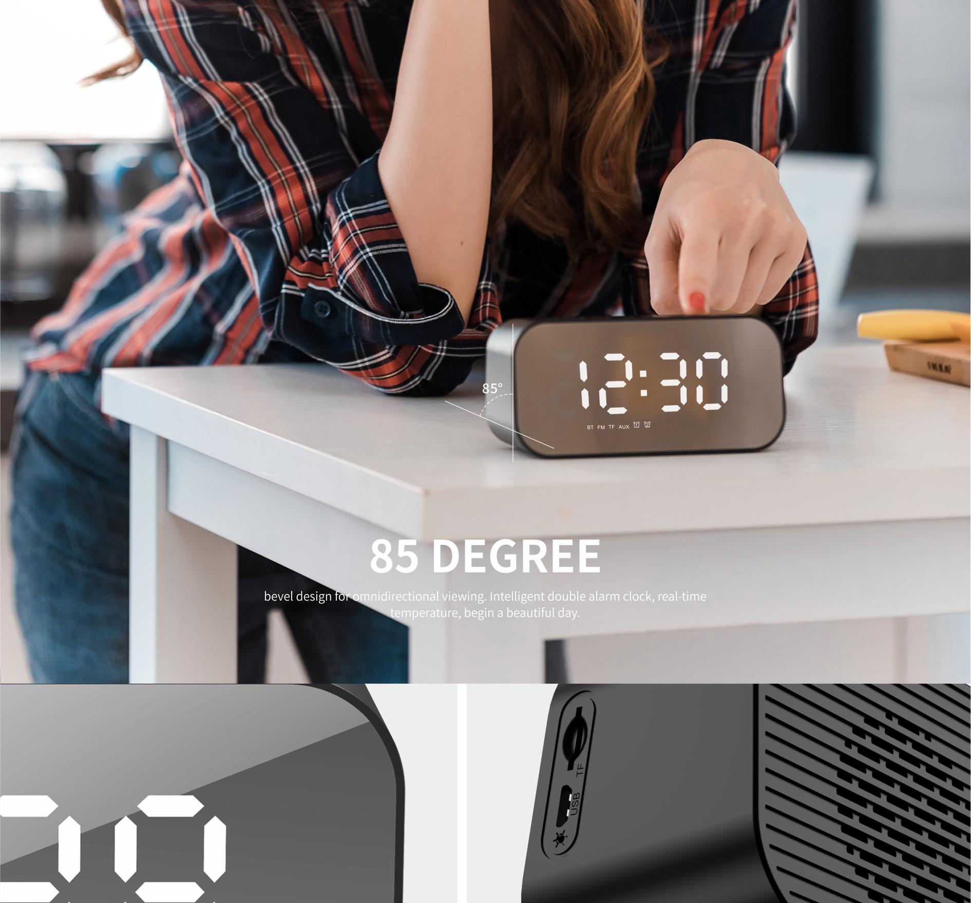 Havit M3 Alarm Clock Bluetooth Speaker D