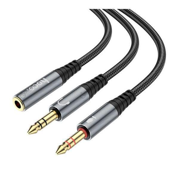 Hoco UPA21 2 in 1 3 5mm Female to 3 5mm 2 Male Audio Adapter Cable a