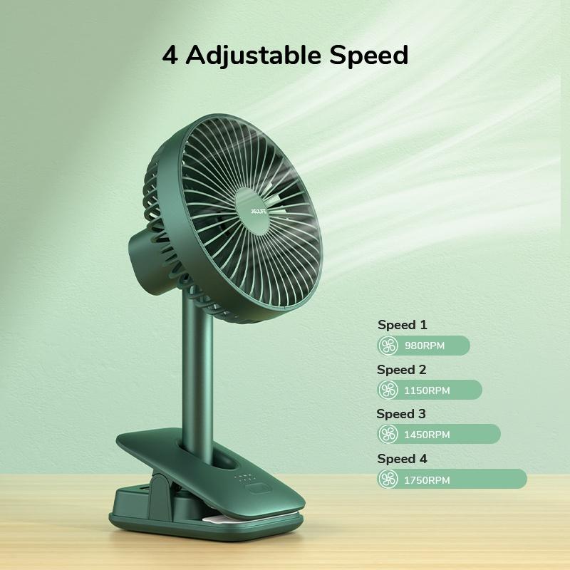 Jisulife Fa13R Clip Fan Auto Oscillating Clip On Fan 8000Mah C