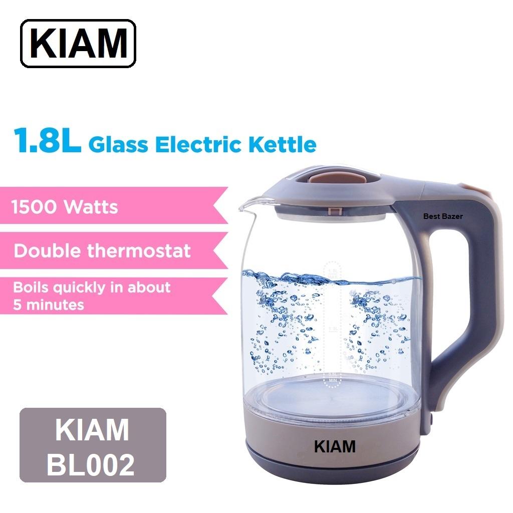 Kiam Bl002 Electric Kettle Automatically Turns Off – Automatic Over Heat Protection (1 8 L) A