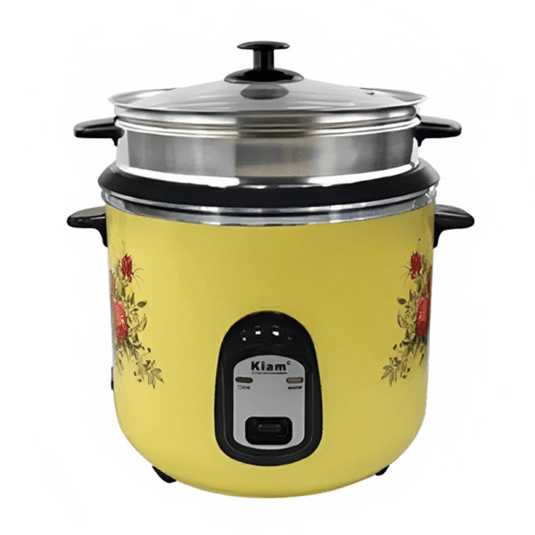 Kiam SFB 5704 2 8 liter Stainless Steel + Non Stick Double Pot Rice Cooker d