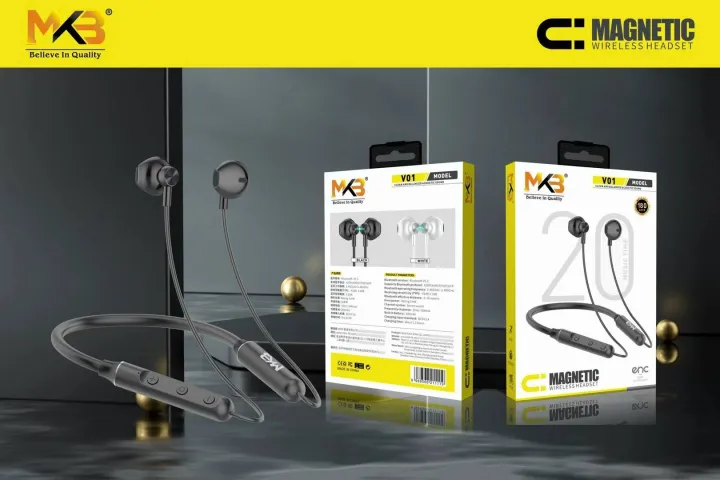 Mkb V01 Magnetic Enc Wireless Neckband A