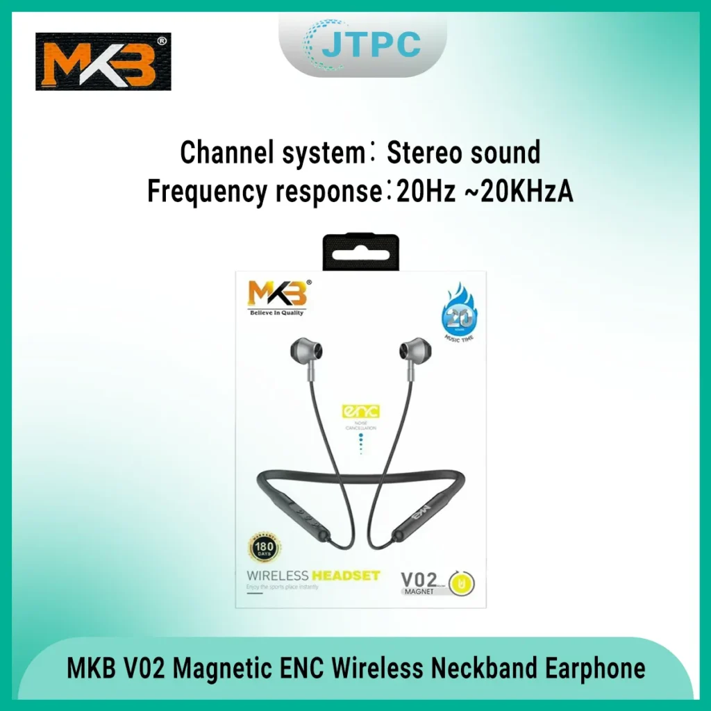 Mkb V02 Magnetic Enc Wireless Neckband C