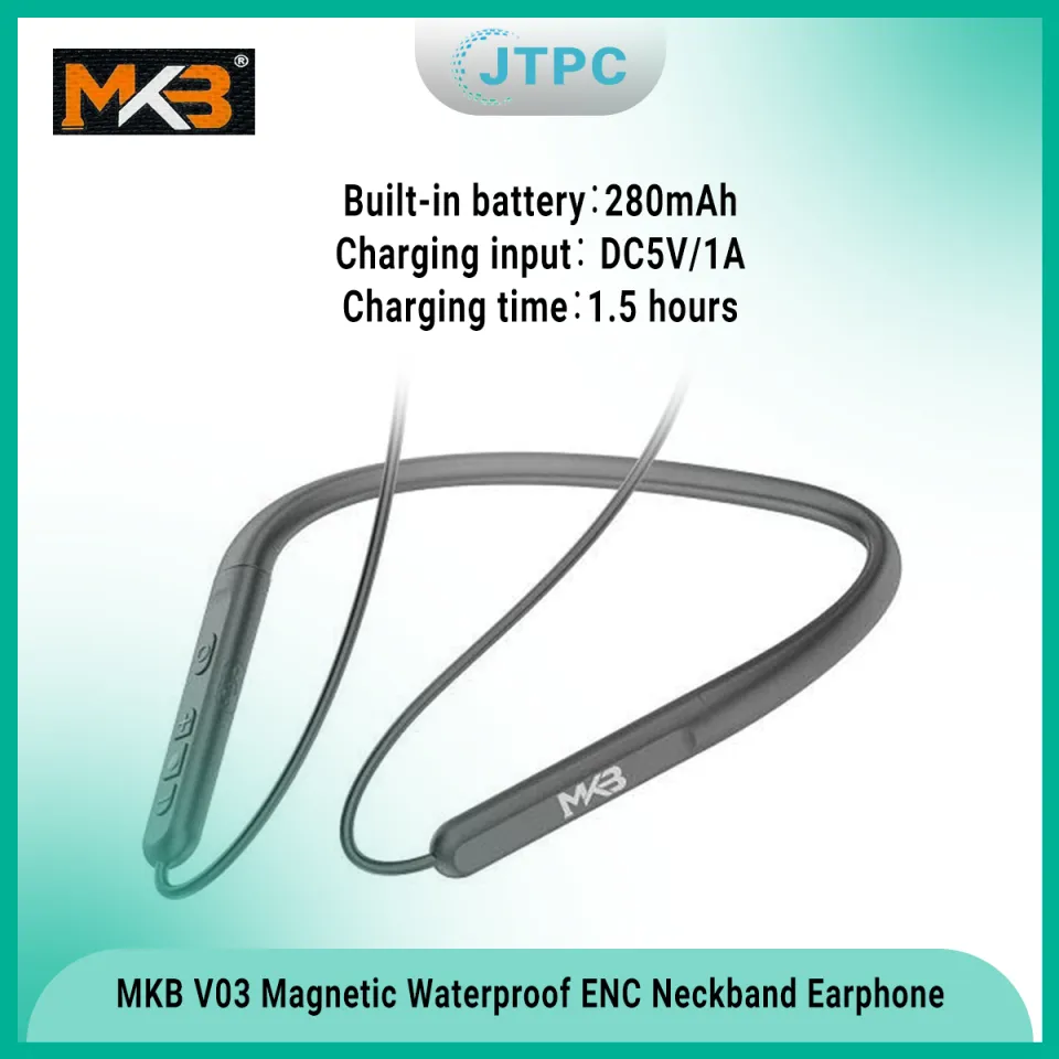 Mkb V03 Magnetic Waterproof Enc Wireless Neckband A