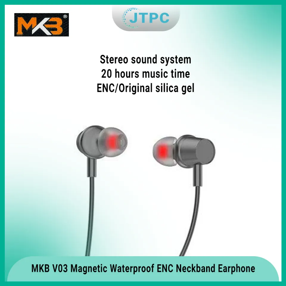 Mkb V03 Magnetic Waterproof Enc Wireless Neckband D