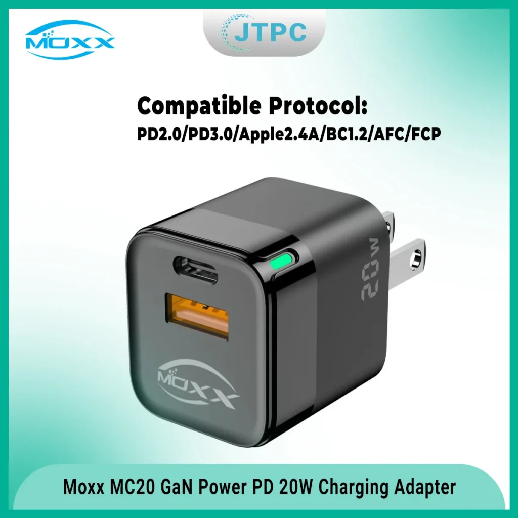 Moxx Mc20 20W Power Usb &Amp; Pd Gan Adapter B