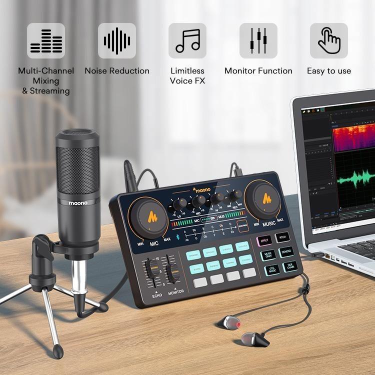 Maono Caster Lite Au Am200S1 Single Portable Mic Bundle A