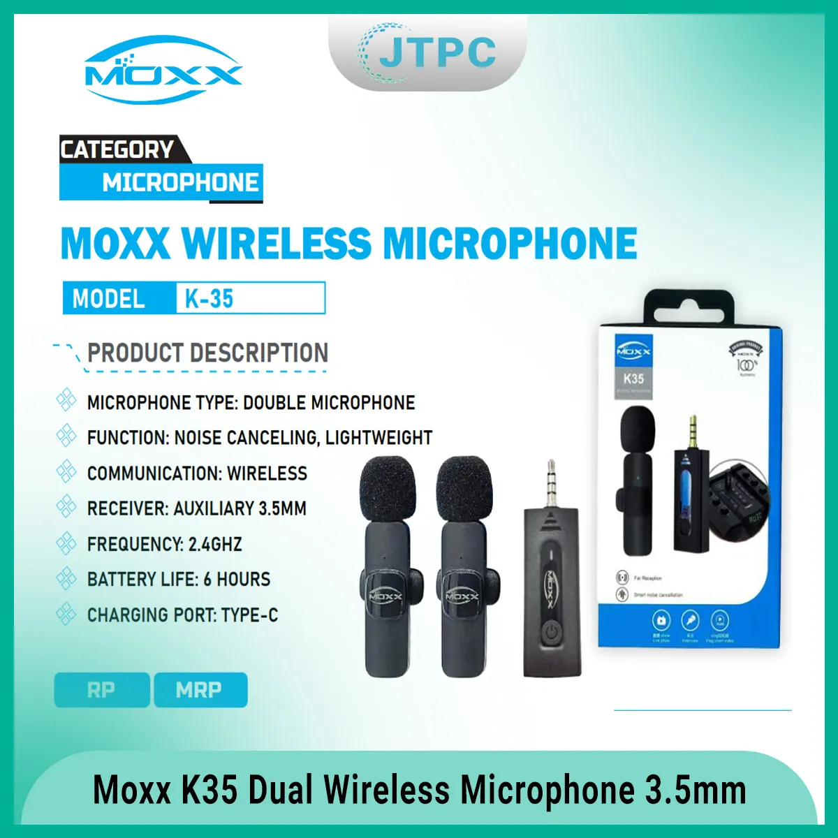 Moxx K35 Wireless Microphone E