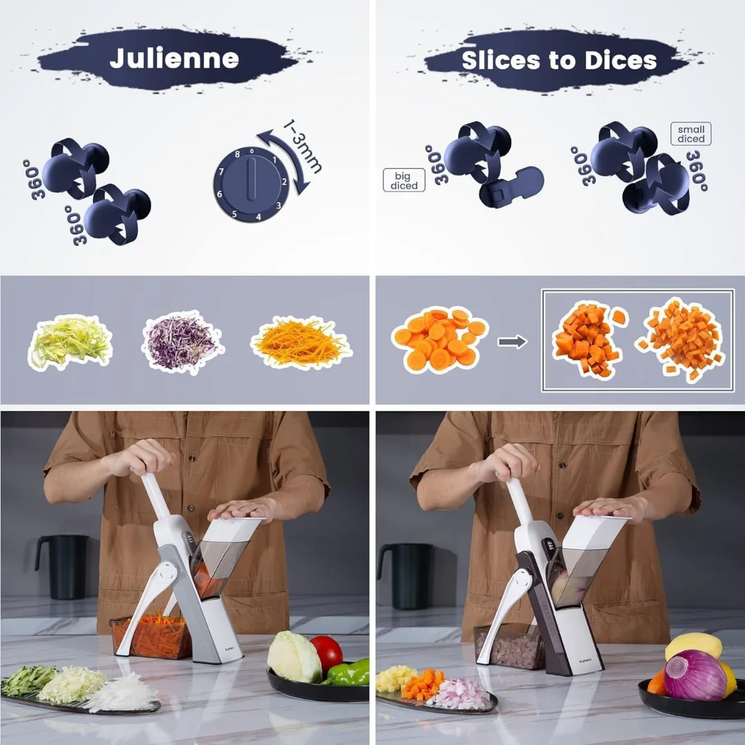 Multi Functional Vegetable Cutter With Slicer D