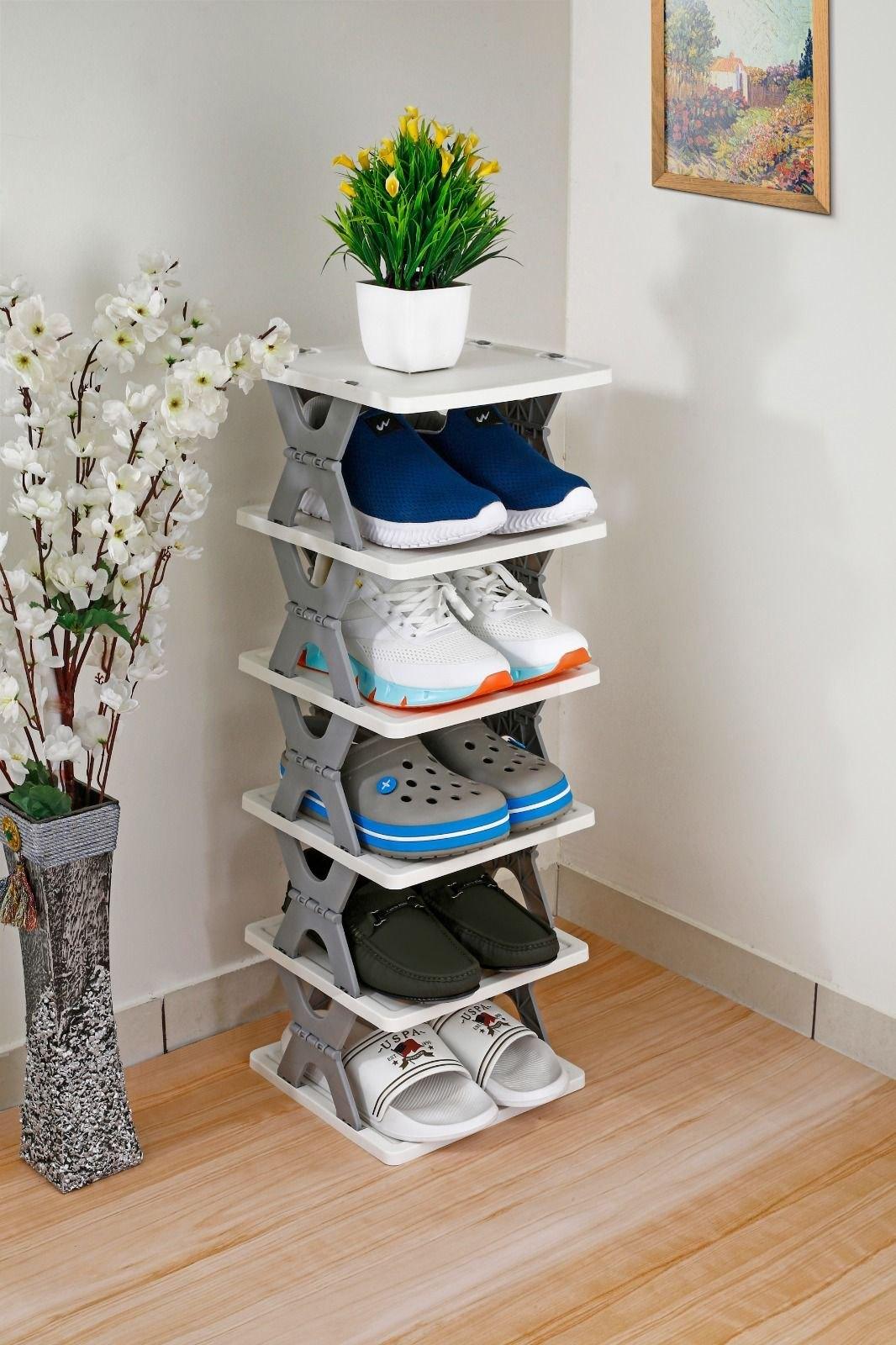 Multifunctional 5 Layer Shoe Organizer Rack D