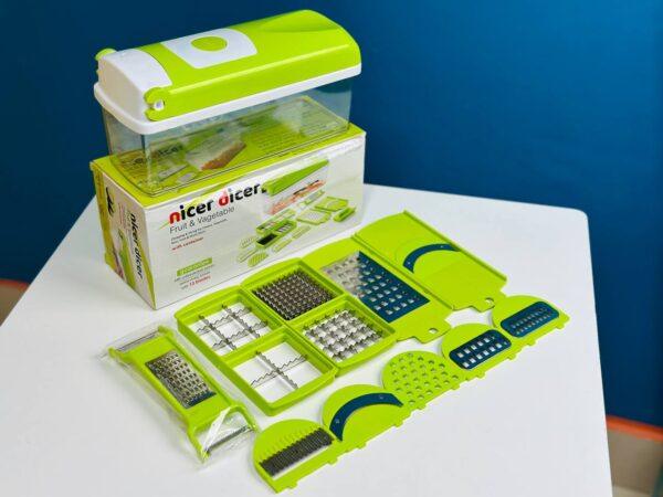 Nicer Dicer 15 In 1 Vegetable And Fruit Chopper With Stainless Steel Blades A