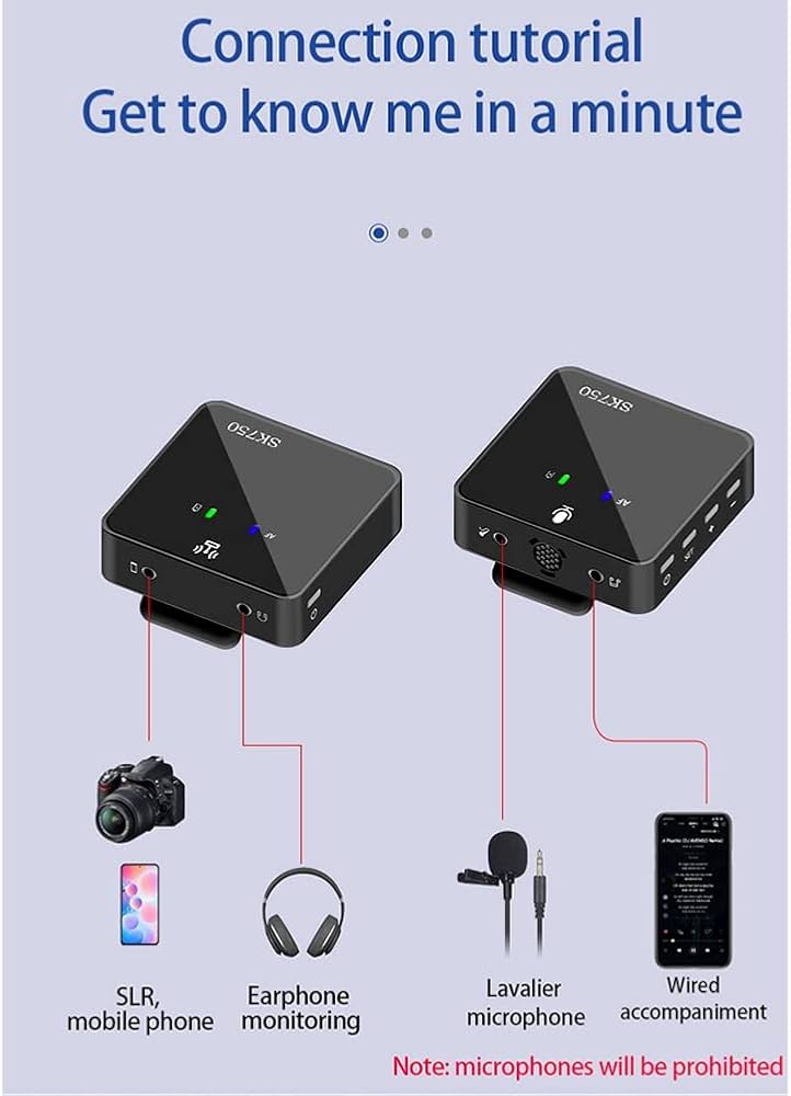 Sk750 Wireless Lavalier Microphone C