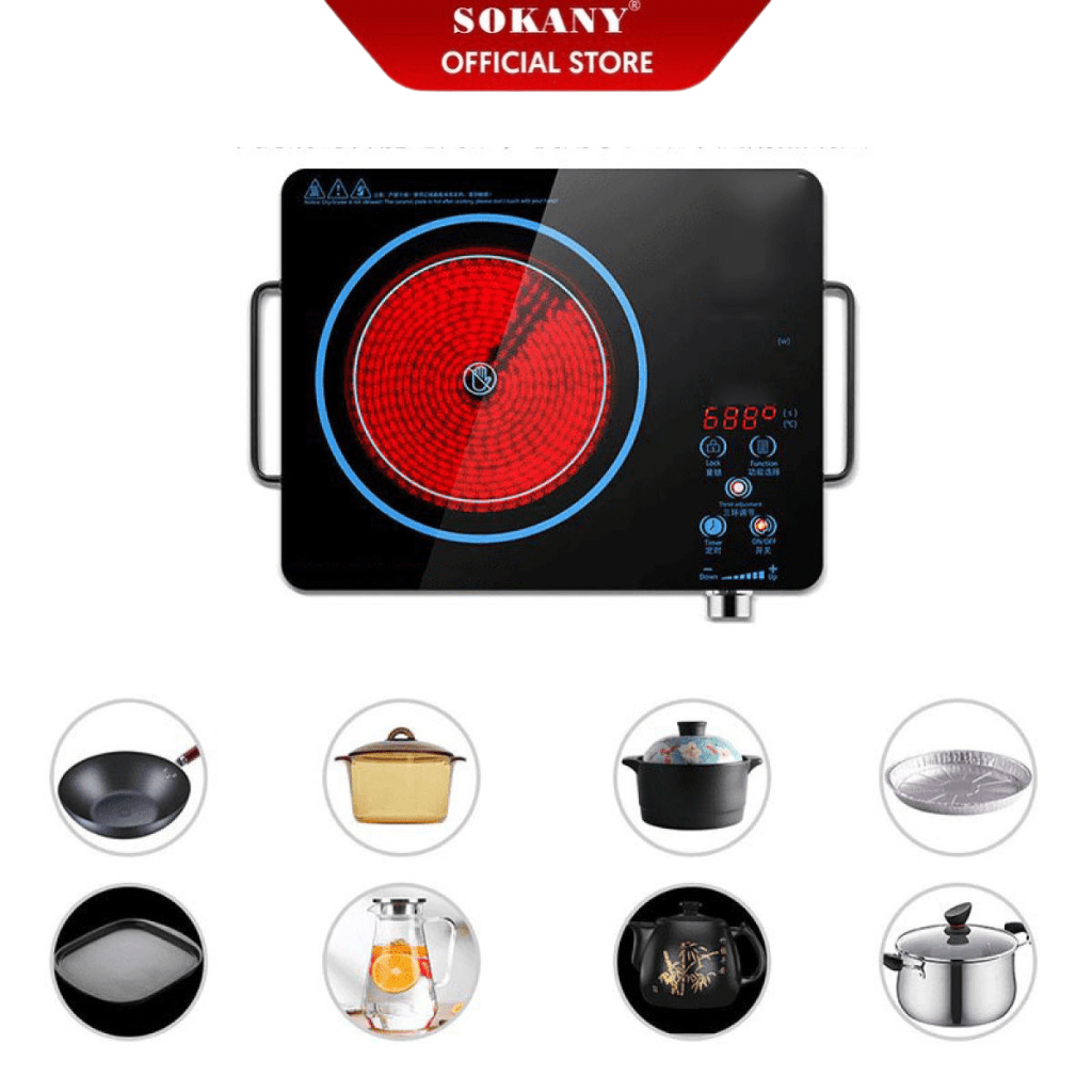 Sokany Sk 3568 2200W Infrared Cooker C