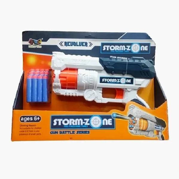 Storm Zone Toy Gun With 12 Soft Bullets