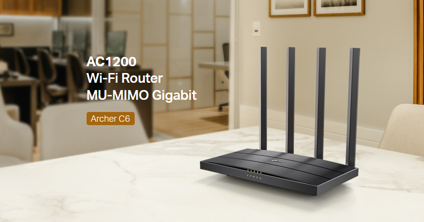 Tp Link Archer C6 Ac1200 1200Mbps Mu Mimo Gigabit Router B