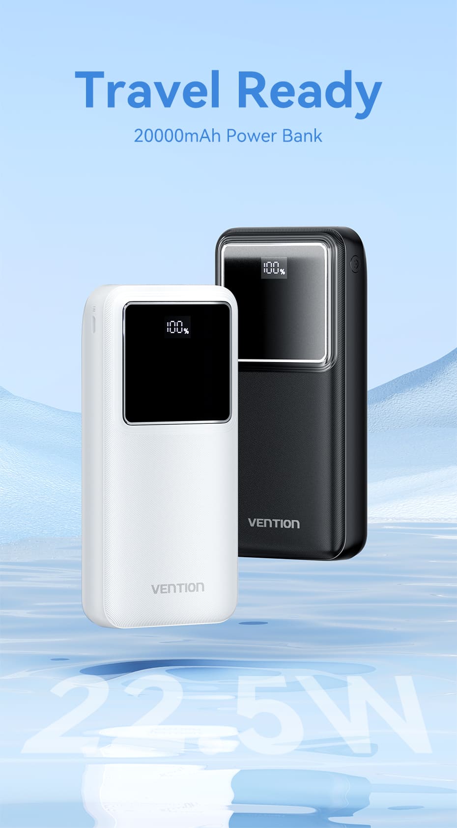 Vention Fhpb0 20000Mah 22 5W Fast Charging Power Bank D