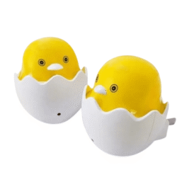 Yellow Duck With Egg Shape Led Night Light   Table Lamp