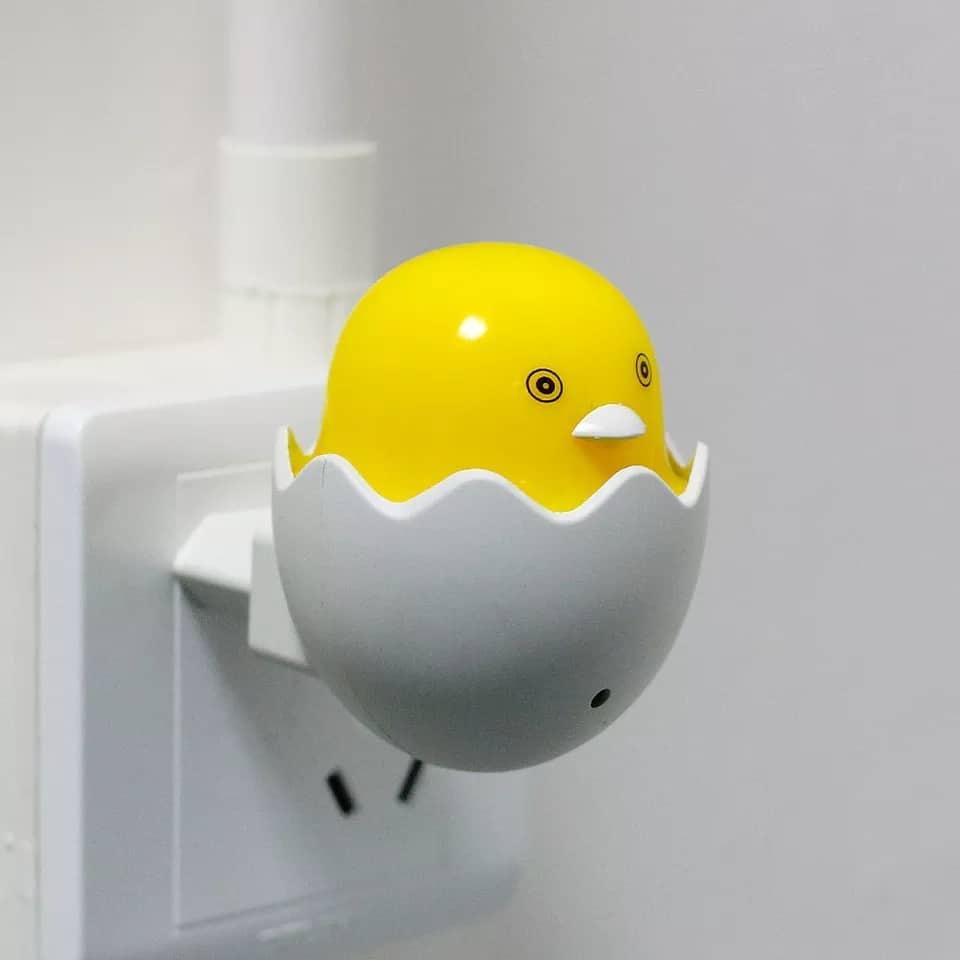 Yellow Duck With Egg Shape Led Night Light Table Lamp B