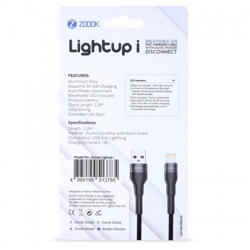 Zoook Lightup I Lightning Breathable Led Fast Charging Cable C