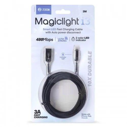 Zoook Magiclight I Usb A To Lightning Smart Led Fast Charging Cable C