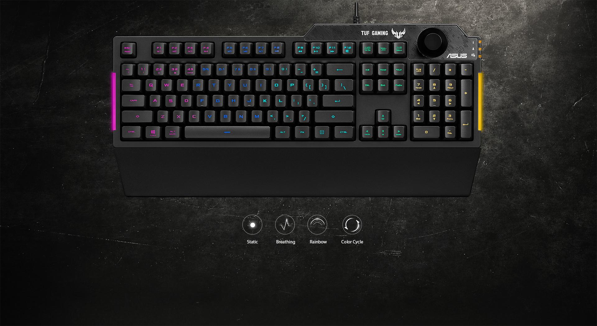 Asus K1 Ra04 Usb Tuf Gaming Rgb Gaming Keyboard C