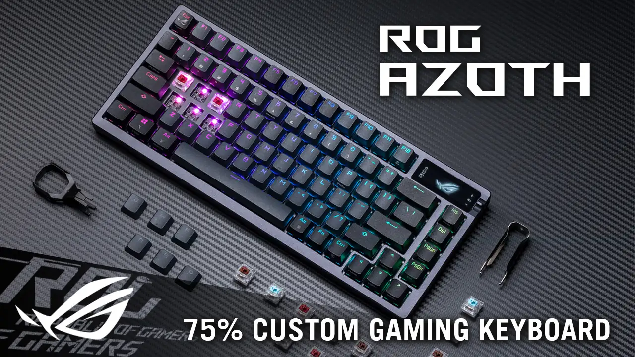 Asus M701 Rog Azoth Rgb Gunmetal Mechanical Gaming Keyboard A