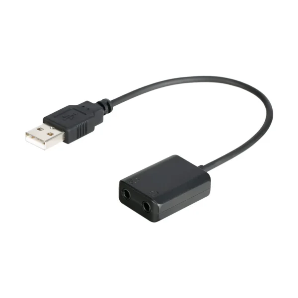 Boya BY EA2L USB Male to Dual 3 5mm Female Converter