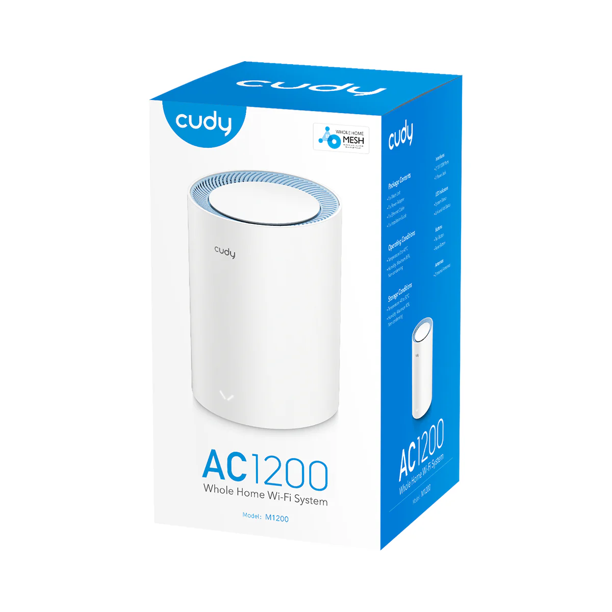 Cudy M1200 Ac1200 Whole Home Mesh Wifi Router (1 Pack) A