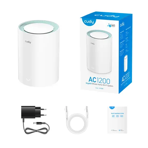 Cudy M1300 Ac1200 1200Mbps Gigabit Whole Home Mesh Wifi Router (1 Pack) B