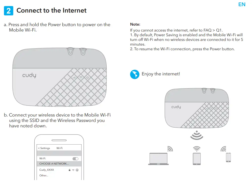 Cudy Mf4 4G Lte Sim Supported Mobile Wi Fi Router E