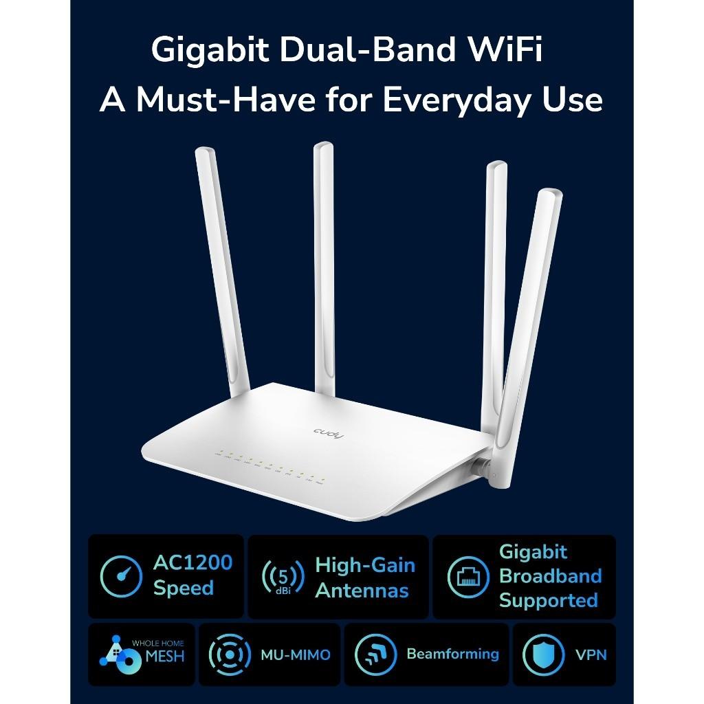 Cudy Wr1300 Ac1200 Gigabit Dual Band Wi Fi Router E