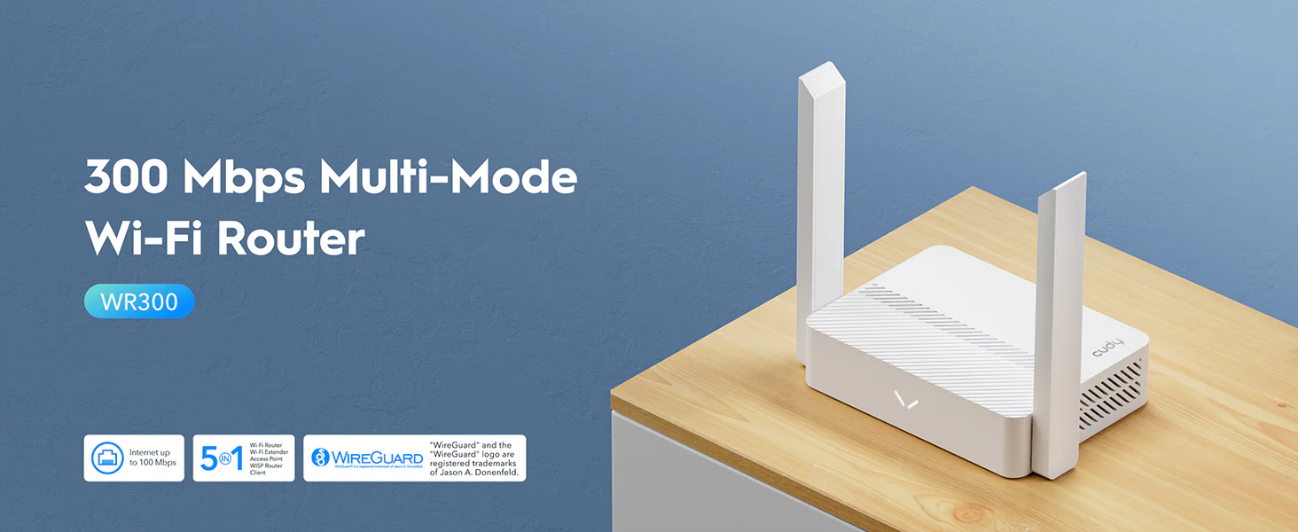 Cudy Wr300 N300 Mbps Ethernet Single Band Wi Fi Router A