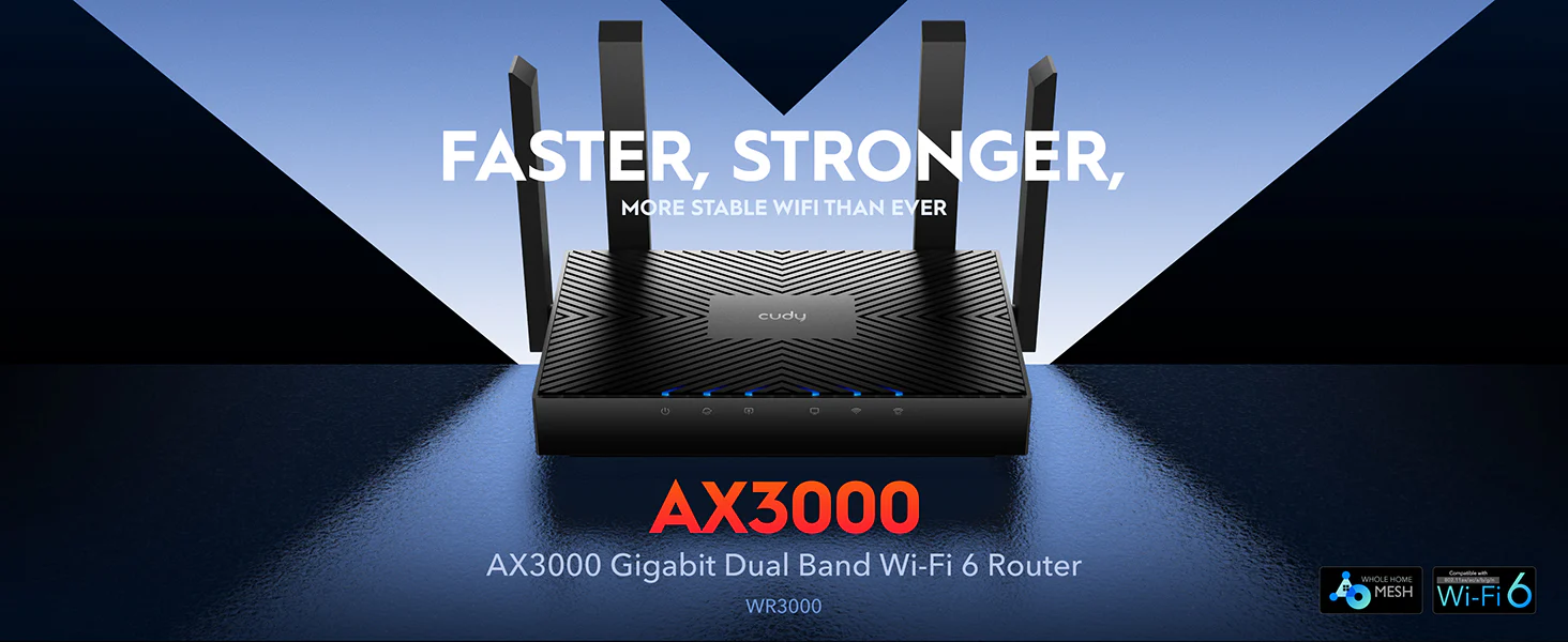 Cudy Wr3000 Ax3000 Gigabit Dual Band Smart Wi Fi 6 Router B