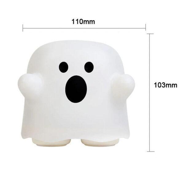 Cute Boo Ghost Silicone Lamp Touch Sensor Dimmable LED Ghost Night Lights For Children Bedroom