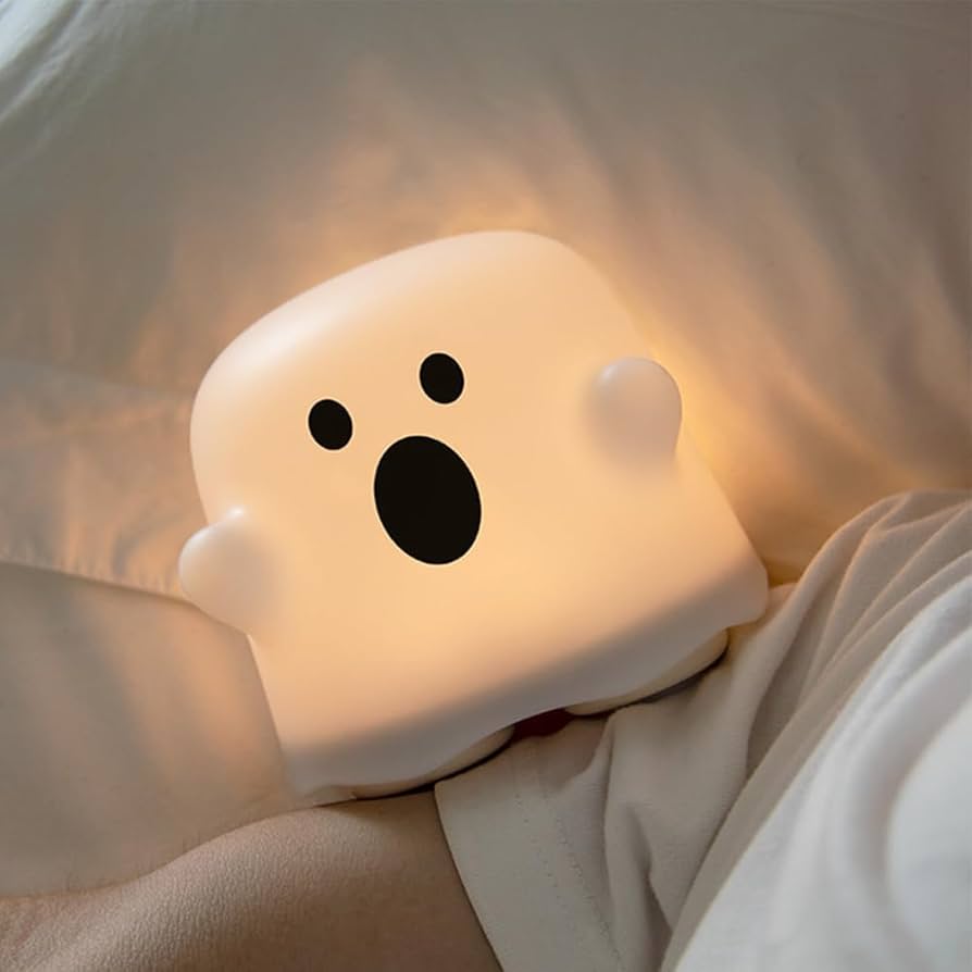 Cute Boo Ghost Silicone Lamp Touch Sensor Dimmable Led Ghost Night Lights For Children Bedroom A