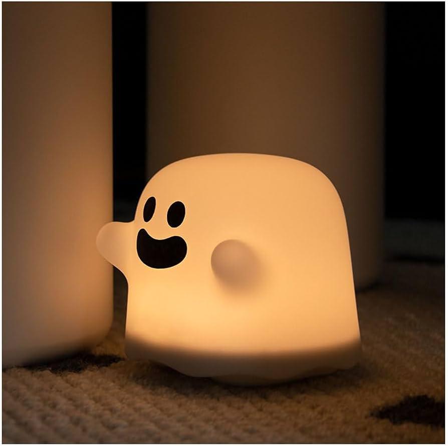 Cute Boo Ghost Silicone Lamp Touch Sensor Dimmable Led Ghost Night Lights For Children Bedroom C