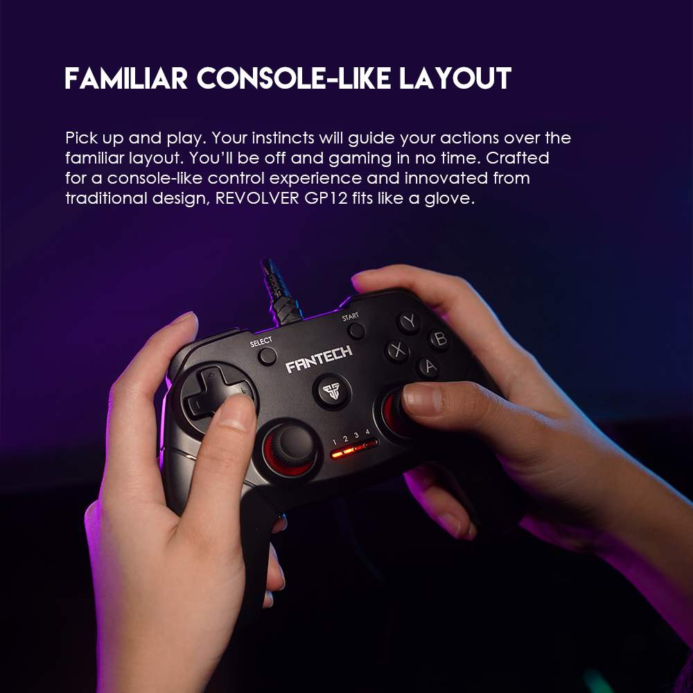 Fantech Gp12 Revolver Usb Wired Gaming Controller