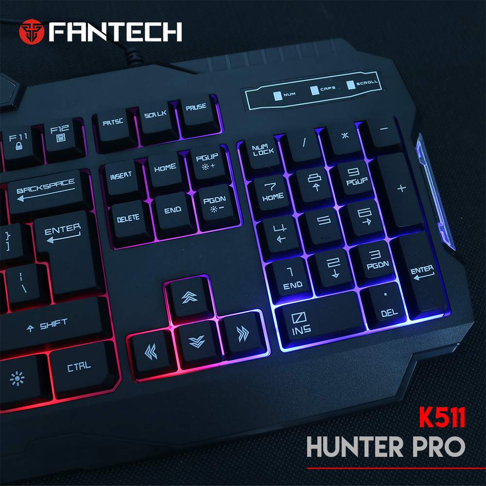 Fantech K511 Hunter Pro Usb Wired Gaming Keyboard B