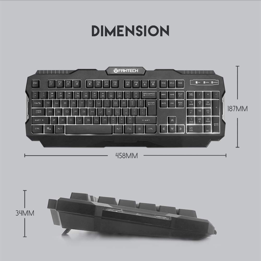 Fantech K511 Hunter Pro Usb Wired Gaming Keyboard F