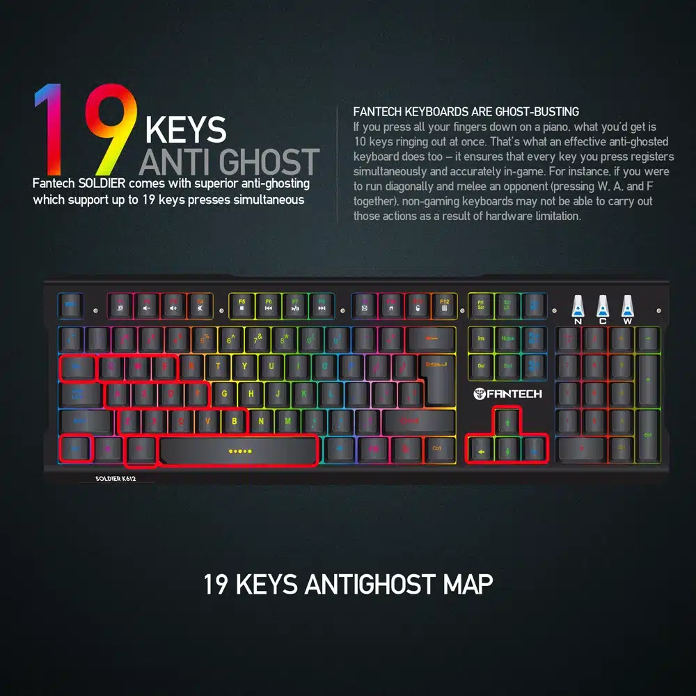 Fantech K612 Rgb Wired Gaming Keyboard B