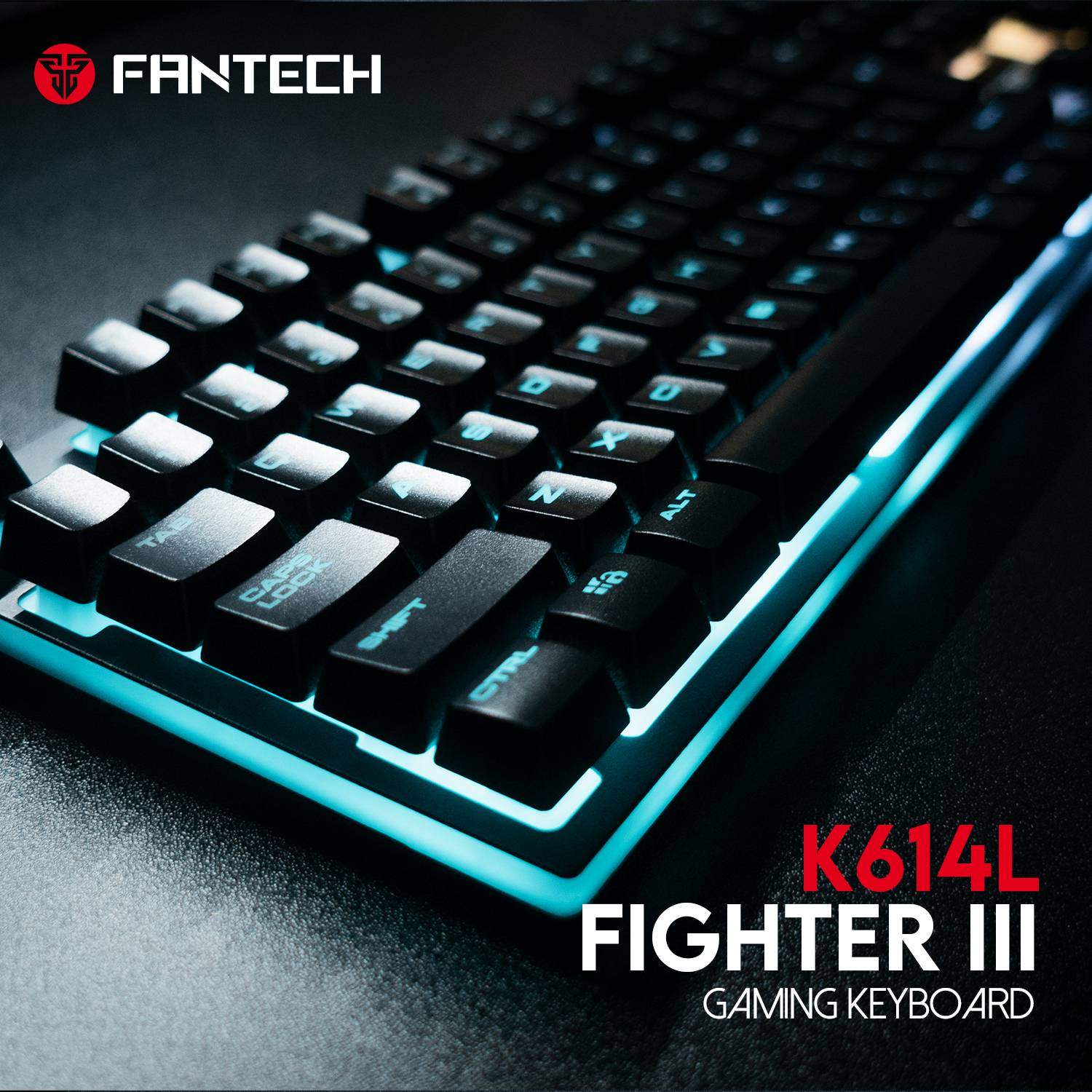 Fantech K614L Fighter Iii Membrane Backlit Wired Gaming Keyboard E