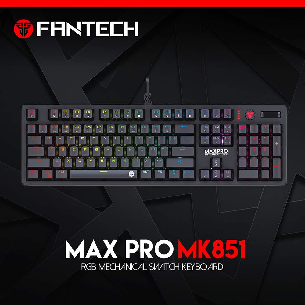 Fantech Mk851 Max Pro Usb Wired Mechanical Rgb Gaming Keyboard A