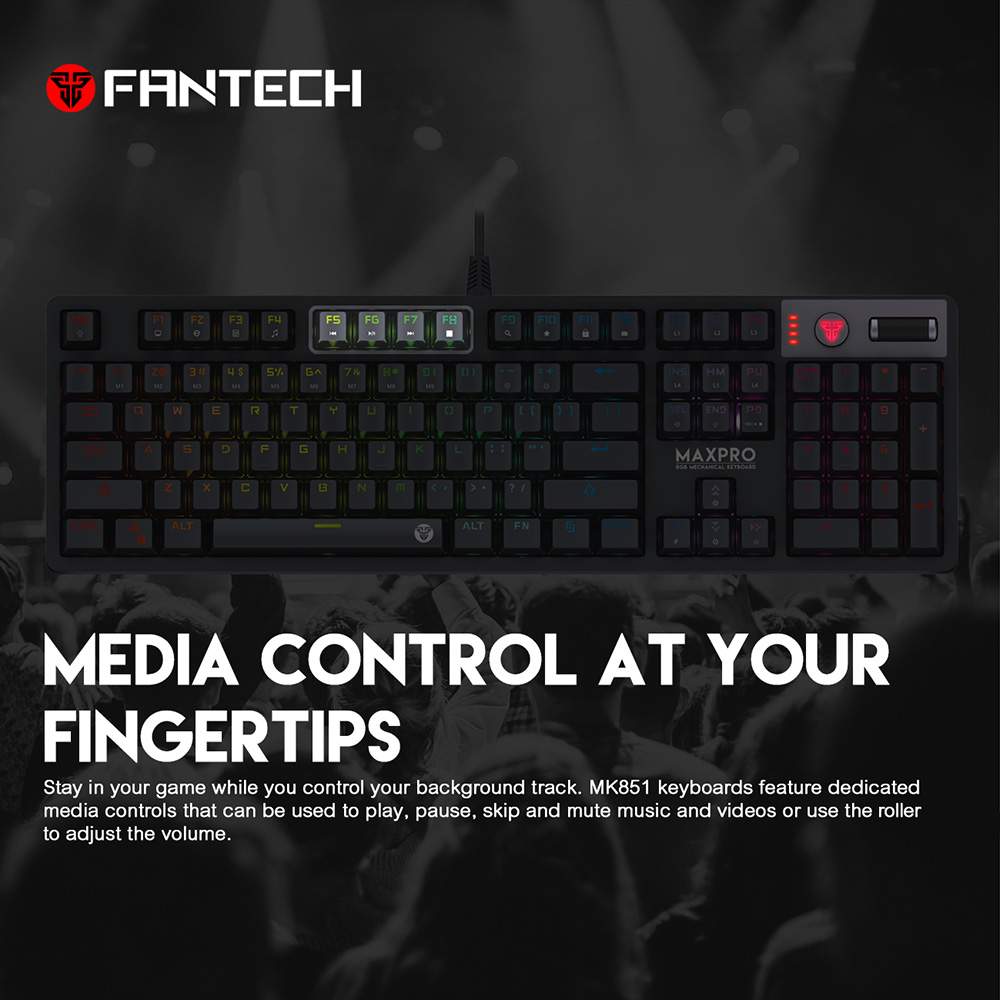 Fantech Mk851 Max Pro Usb Wired Mechanical Rgb Gaming Keyboard E