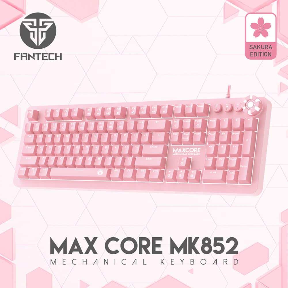 Fantech Mk852 Sakura Edition Usb Wired Mechanical Gaming Keyboard A