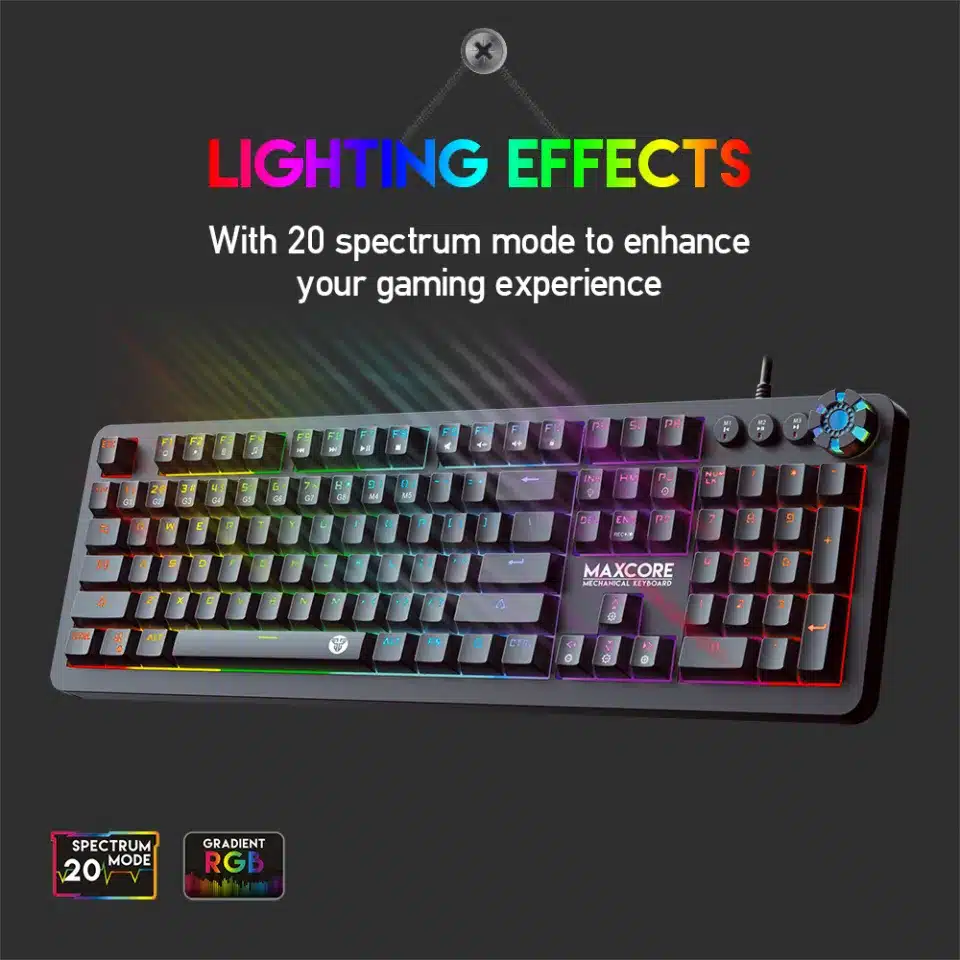 Fantech Mk852 Usb Wired Led Mechanical Gaming Keyboard C