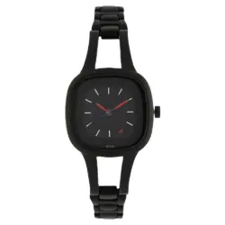 Fastrack Ladies Watch NS6147NM02 Quartz Analog Black Dial Metal Strap Watch for Girls