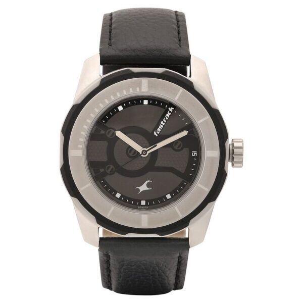 Fastrack NS3099SL02 Leather Strap Watch