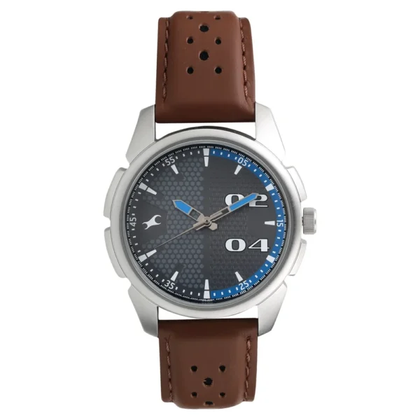 Fastrack NS3124SL06 Leather Strap Watch