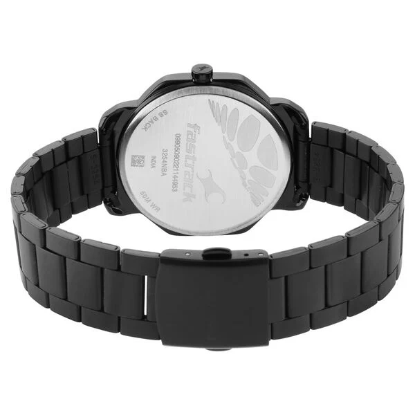 Fastrack Ns3254Nm01 Stunners Quartz Analog Black Dial Metal Strap Watch B