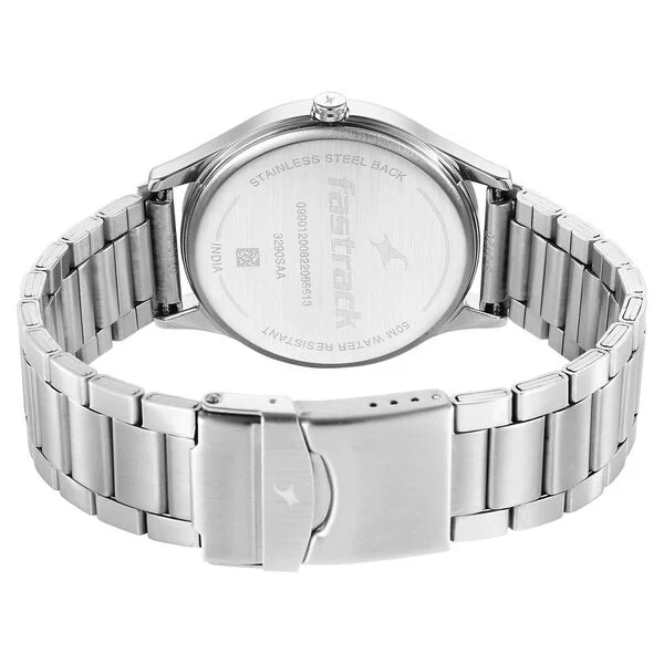 Fastrack Ns3290Sm01 Stunners Quartz Analog Silver Dial Metal Strap Watch B